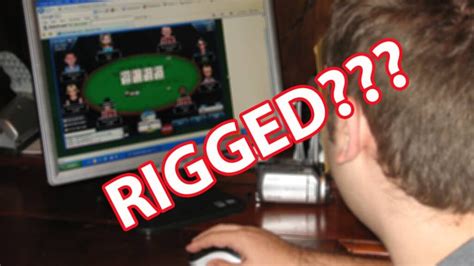 is online poker rigged